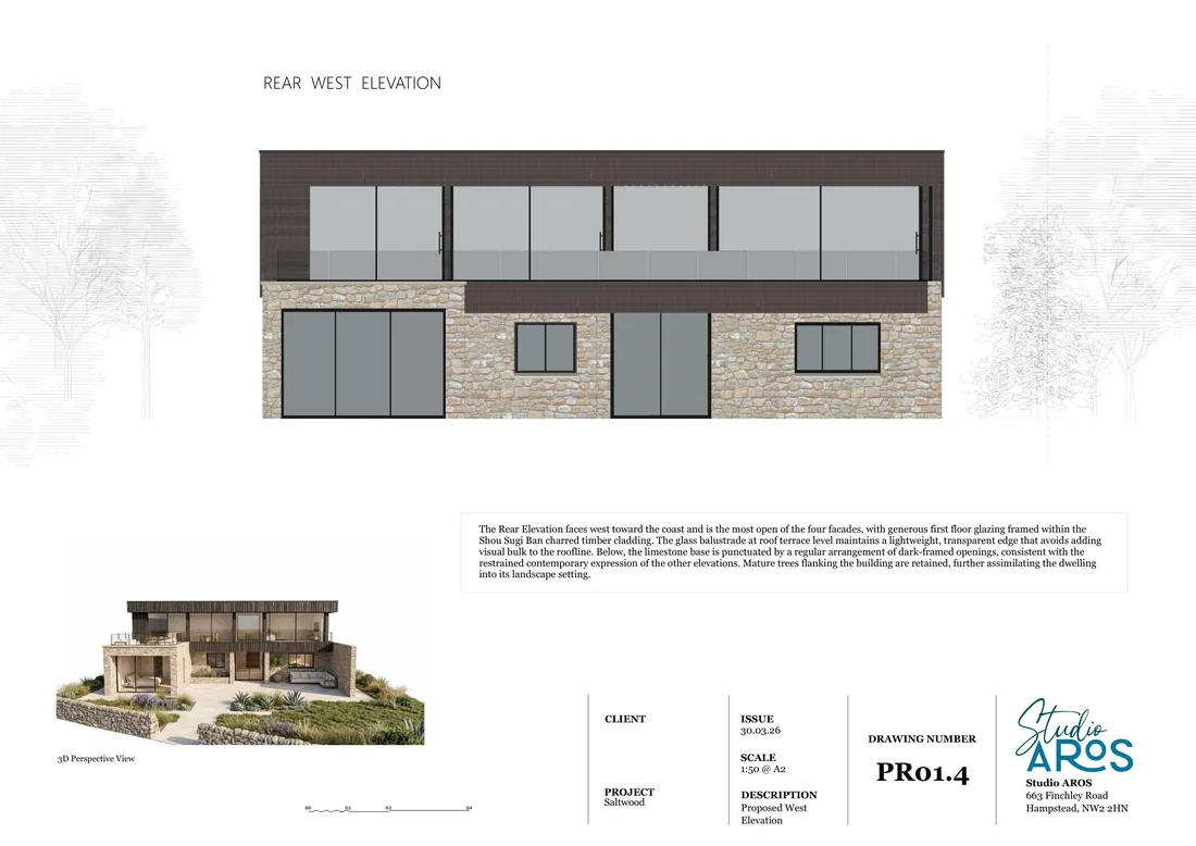 Proposed technical drawings by Studio AROS