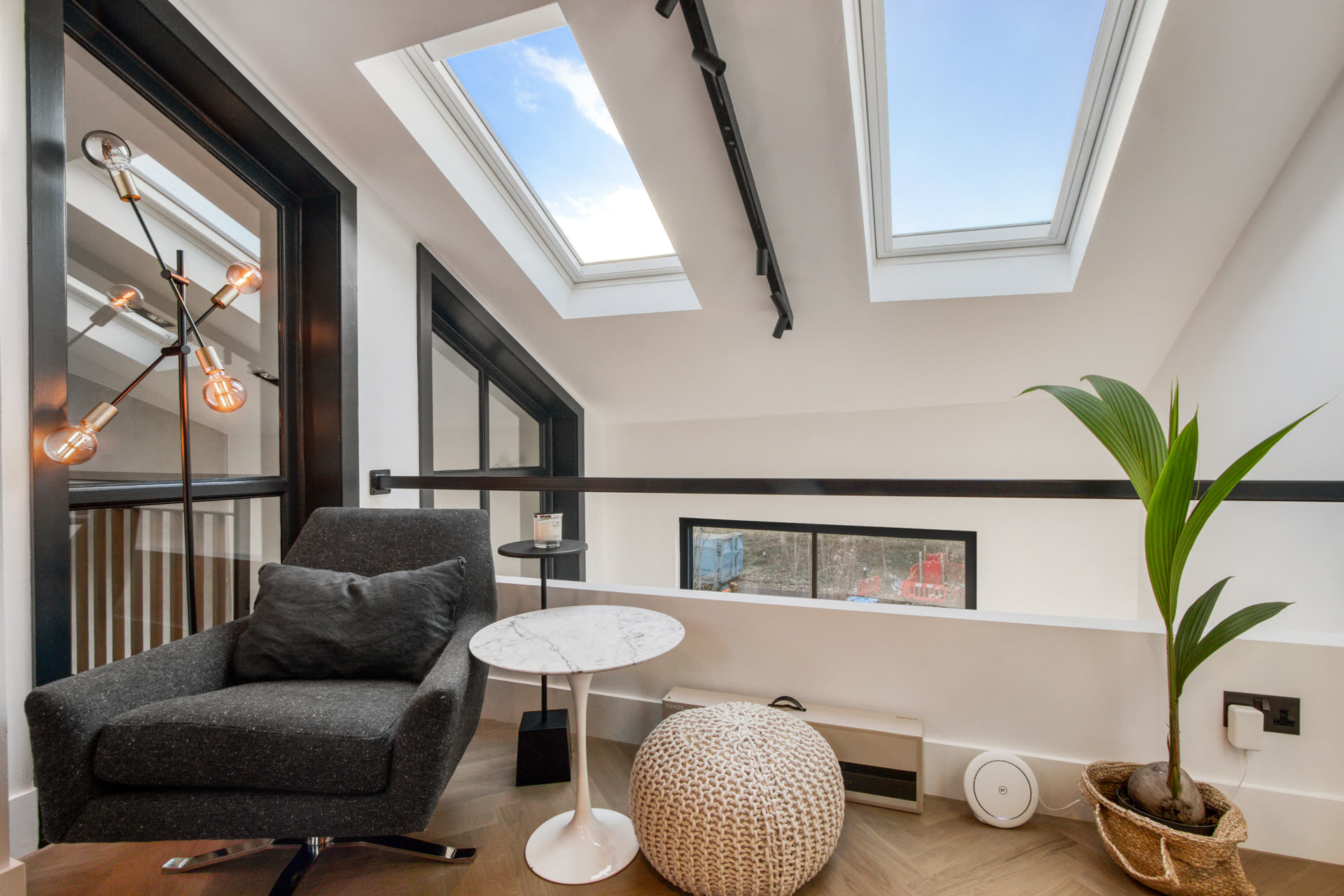 Reading Nook with Skylights