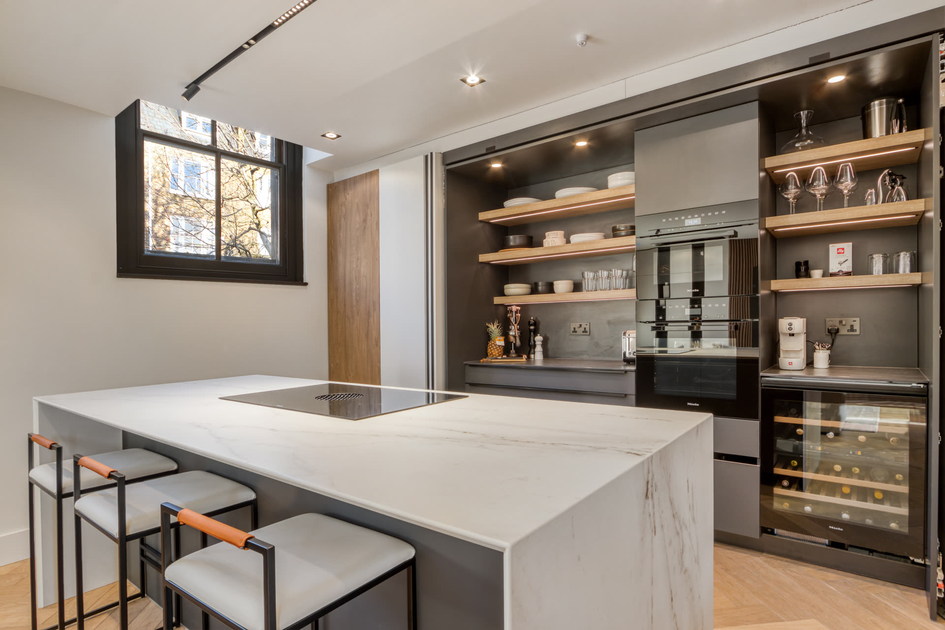 Kitchen Island and Pantry