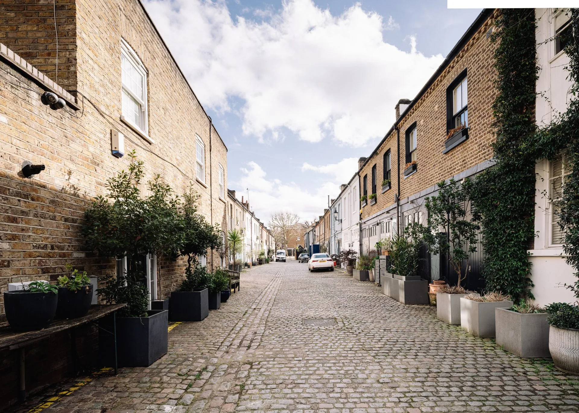 First-floor open-plan living at Russell Gardens Mews