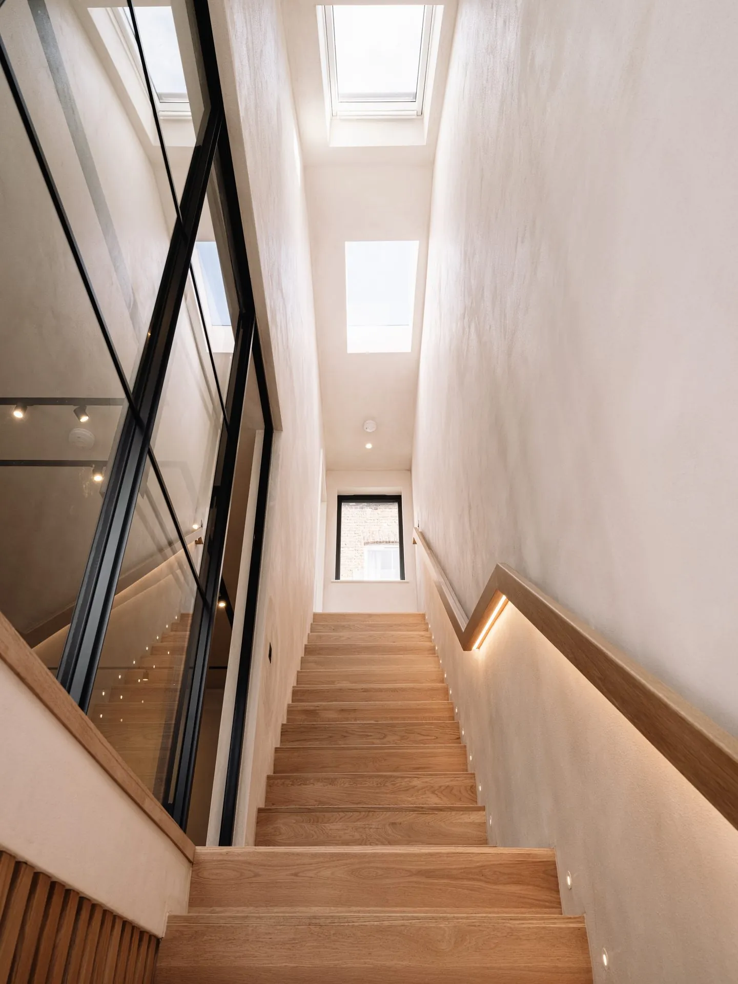 Joinery and material detail inside the Russell Gardens Mews house