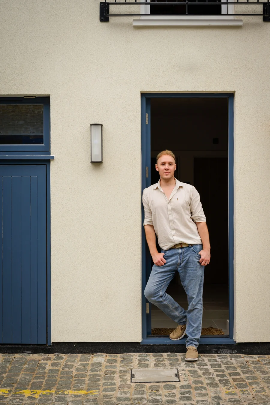 Phil Allen, founder of Studio AROS, at the Russell Gardens Mews project